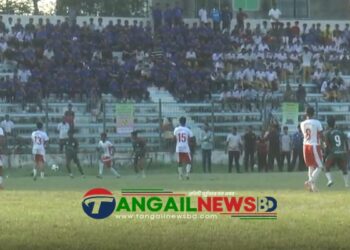 টাঙ্গাইলে মাদক বিরোধী প্রীতি ফুটবল ম্যাচ ও পুরস্কার বিতরণ