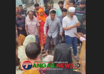 টাঙ্গাইল পুরাতন বাসস্ট্যান্ডে সাততলা ভবনের বেলকনি থেকে পড়ে বৃদ্ধের মৃত্যু