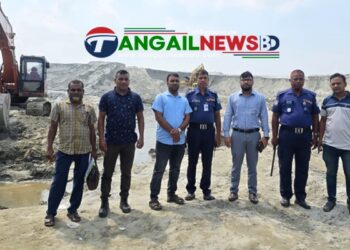 কালিহাতীতে বালু মহালে অভিযানে ৪ লাখ ১০ হাজার টাকা জরিমানা