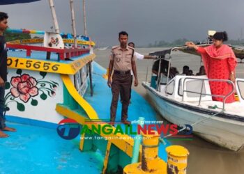 কালিহাতীতে যমুনা নদীতে অবৈধ বালু উত্তোলনের দায়ে ২ জনের জেল