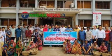 দেলদুয়ার প্রশাসনের পরিস্কার পরিচ্ছন্নতা অভিযান শুরু