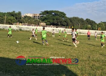 টাঙ্গাইল প্রথম বিভাগ ফুটবল লীগে থানাপাড়ার কাছে মুসলিম রেনেসাঁ পরাজিত