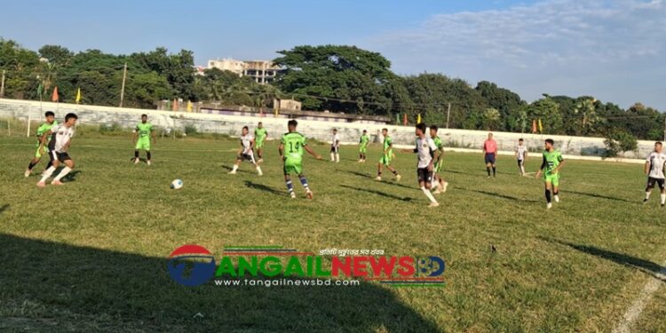 টাঙ্গাইল প্রথম বিভাগ ফুটবল লীগে থানাপাড়ার কাছে মুসলিম রেনেসাঁ পরাজিত