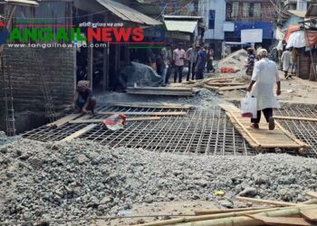 টাঙ্গাইল শহরে এবার কালভার্টে কাঠের পরিবর্তে বাঁশ ॥ কার্য সহকারী চাকরিচ্যুত