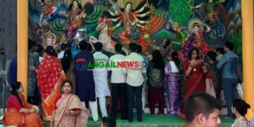 টাঙ্গাইলে দেবী দুর্গার সপ্তমী পুজা অনুষ্ঠিত