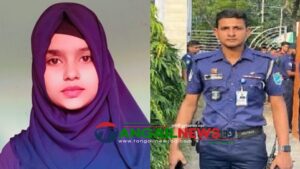 মির্জাপুরে পুলিশ কনস্টেবল স্বামীর বিচারের দাবিতে মানববন্ধন