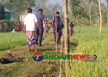 সখীপুরে ধানক্ষেতের আইল থেকে স্কুলে নিরাপত্তাকর্মীর মরদেহ উদ্ধার