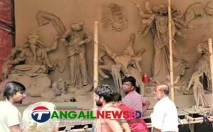 মির্জাপুরের জামুর্কীতে গভীর রাতে দুর্গা মন্দিরের চার প্রতিমা ভাঙচুর