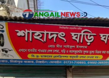মির্জাপুরে ঘড়ির দোকানে চুরি ॥ ২০ লাখ টাকা ক্ষতির অভিযোগ