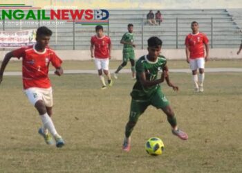 দীর্ঘ ৫ বছর পর টাঙ্গাইল স্টেডিয়ামে প্রথম বিভাগ ফুটবল লীগের উদ্বোধন ১৬ অক্টোবর