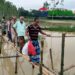 সখীপুরের মরিচকুঁড়ি খালে বাঁশের সাঁকোতেই পারাপার দুই ইউনিয়নের মানুষের