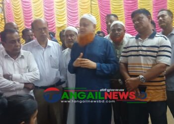 বাংলাদেশ সাম্প্রদায়িক সম্প্রীতির দেশ পূজা মন্ডপ পরিদর্শনকালে এমপি লাভলু