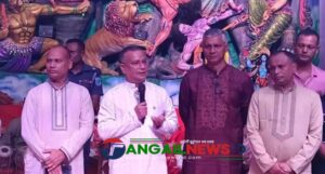 টাঙ্গাইলের পূজামন্ডপগুলোর নিরাপত্তা পরিদর্শন করলেন পুলিশ সুপার