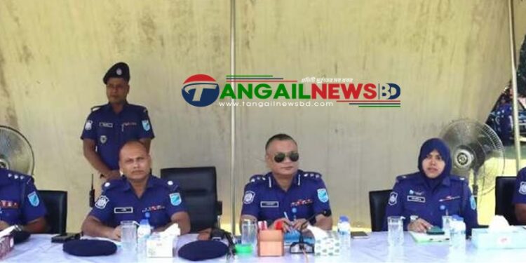 টাঙ্গাইল জেলা পুলিশের বিভাগীয় পদোন্নতি প্যারেড পরীক্ষা অনুষ্ঠিত